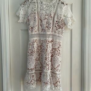 NWT White Lace Dress size M